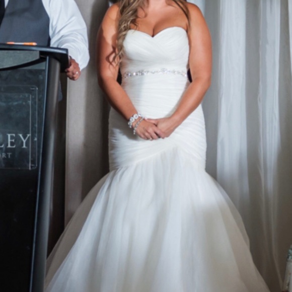 Mori Lee 5108 ivory wedding dress size 12 - Picture 5 of 6